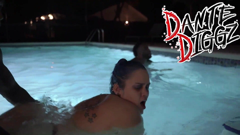 Dante Diggz Media: Latina BBC Freak Jenny Picante Goes to a Pool Party...