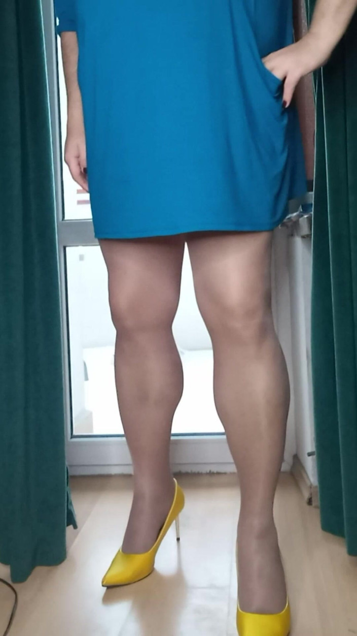 Nattalie Trans: Mini Dress and High Heels