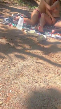 Wifebucket Amateurs - My GF and Her GF Doing Tricks on My Cock