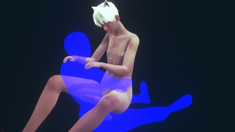 Yaoitube: Yaoi Femboy - sexy Neko Femboy - sexo duro - parte 2