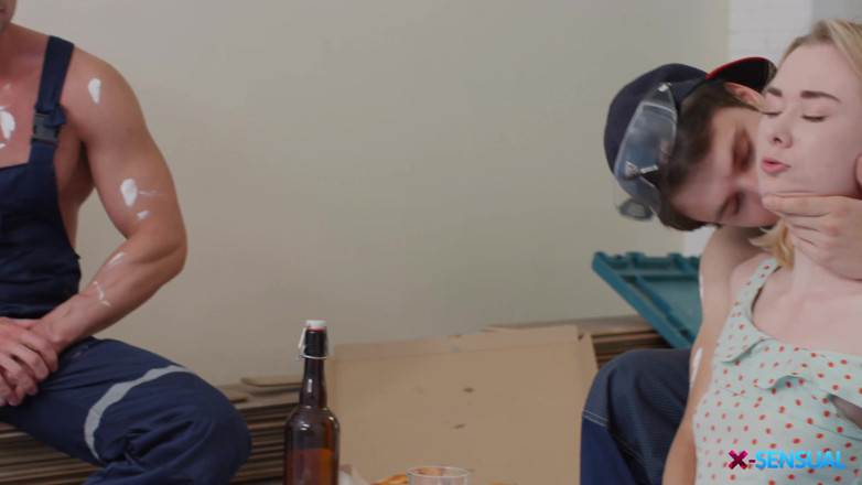 X-Sensual: DP helps teeny get over her ex