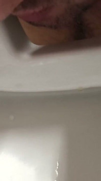 Licking Public Toilet, with Pee of Stranger, Male or Female