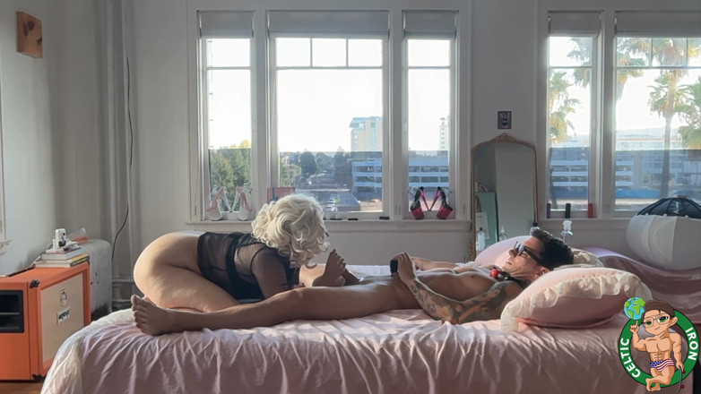 Celtic Iron: Big Ass Blonde Marilyn Monroe Deepthroat Doggystyle - Sextape