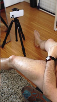 Daddybear ชมตัวเองชักว่าว โชว์ตูดและเท้า