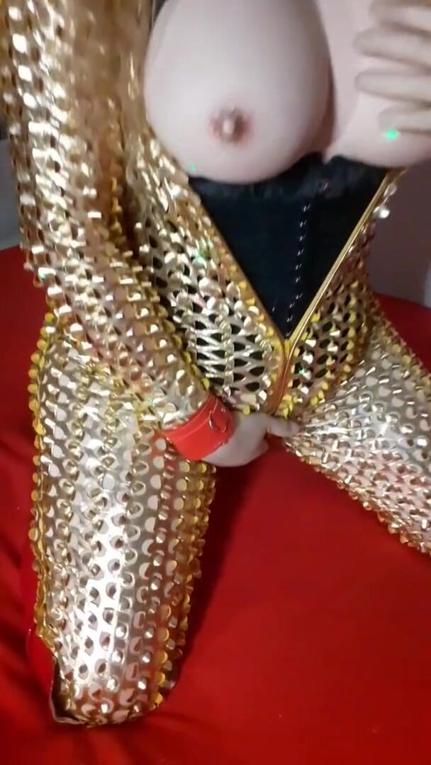Erica Doll: Golder catsuit