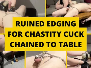 BJQueen and Rod: Ruined Edging Chained to Table