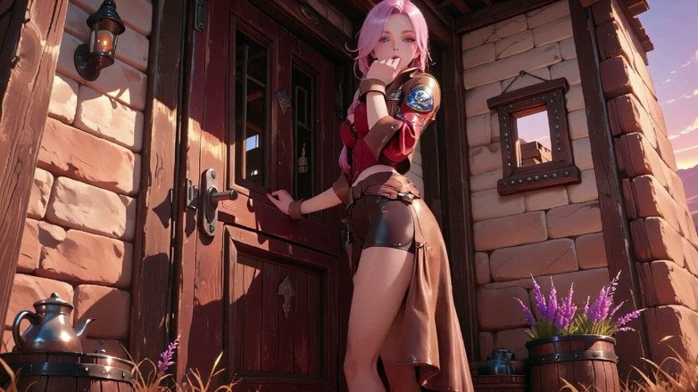 Tay Swift X: The Deadly Glance in the Desert Sunset. Shouldering a Rifle...