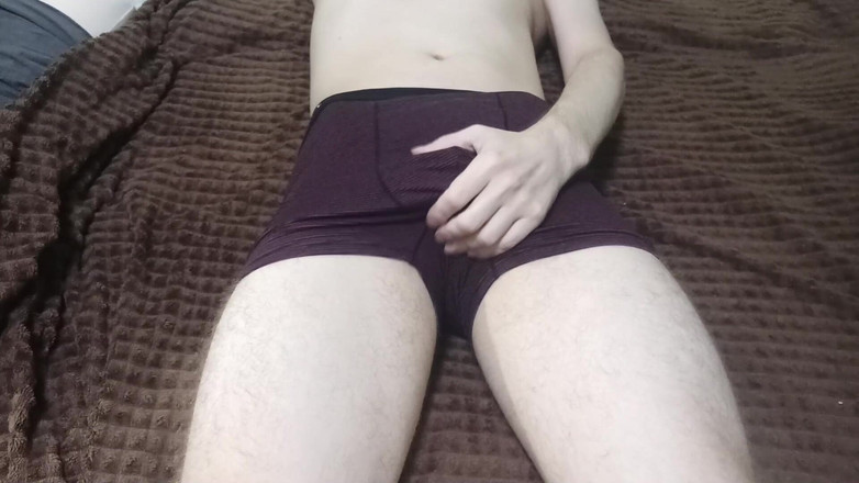 Pasha: A Thin Guy Jerks off His Big Cock for a...
