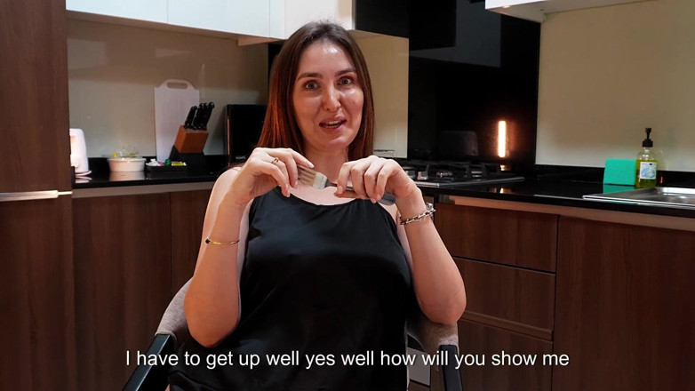 Alina Rai: POV: Stepmom Gives Me a Secret Kitchen Blowjob After Staring...