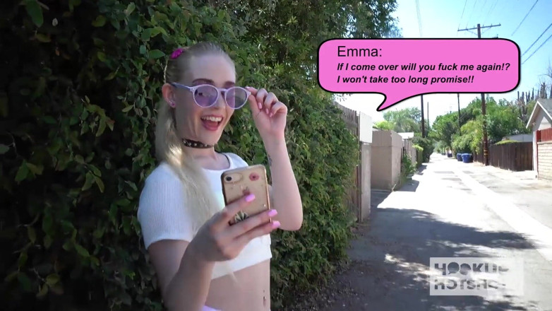 Hookup Hotshot: Blonde babe Emma Starletto goes on second rough online date
