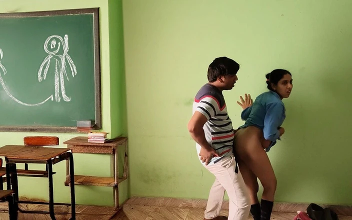 Bobbypranav: Desi College Students Fucking in Classroom