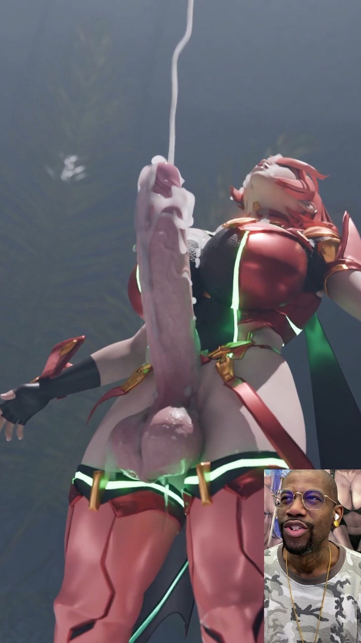 L6RD7BLU3 FUTA: Transgender besar futuristik tidak bisa berhenti muncrat hardcore pada dirinya...