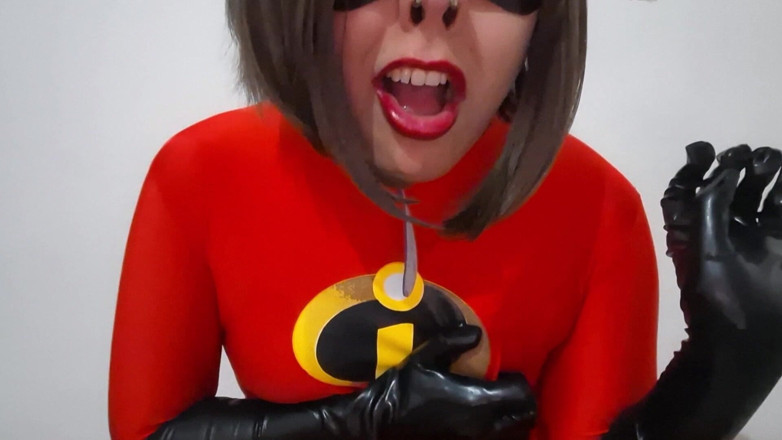 fermerino: Full Version Cute Halloween Trans Girl Tit Slap and Lactating...