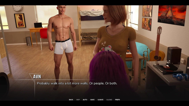 AVN Teller: Taboo University - Red Head Blind Girl Undresses so She Can...