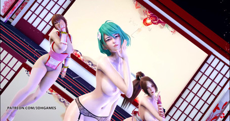 3D-Hentai Games: GigaReolEVO - dipendenza danza nuda mai shiranui tamaki kasumi DOA