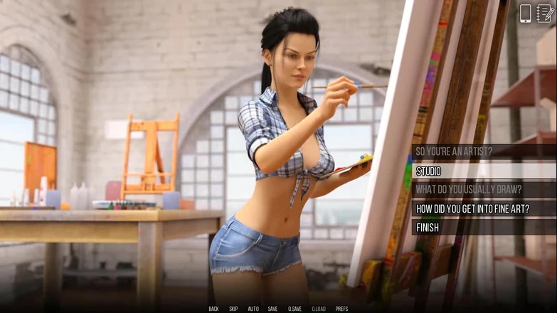 Dirty GamesXxX: University of problems: the hot girl from the art studio...