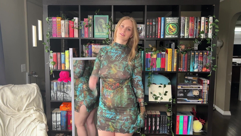 Nerdy Nympho: 透明的黑白连衣裙试穿