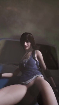 Jill Post Apocalypse fodendo em um carro em POV | Resident Evil - paródia pornô