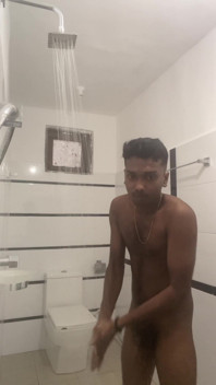 Sri Lankan Teen Boy Showered