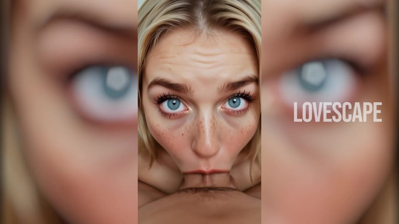 Lovescape: La regina bionda del deepthroat: un massiccio carico finale con...