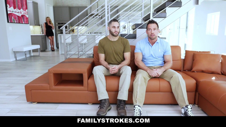 Family Strokes: aarmi boy thainksaging par apni sauteli mammi ki choot saajha...