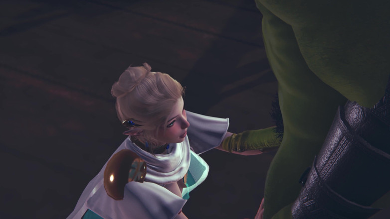 Waifu club 3D: Roztomilý elf saje ork ptáka POV