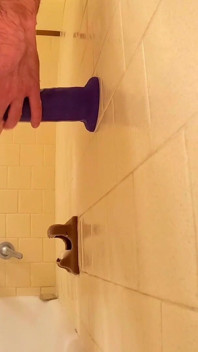 Bathroom.colossal Dildo Fuck