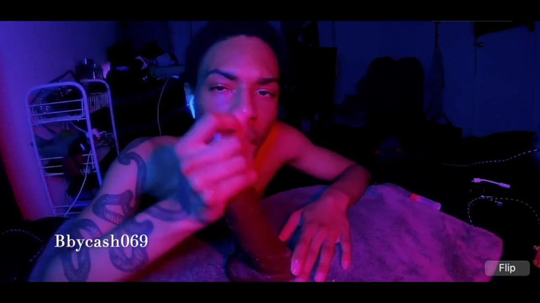 Bbycash 69: Giving Sloppy Blowjob to My Toy