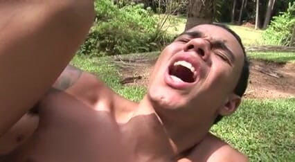Hot Latinos dudes not gay but curious: Sexy straight Latino fucking for the first time 37
