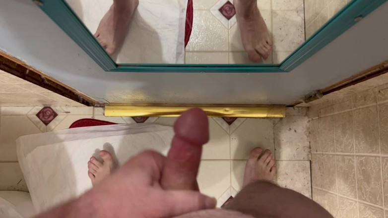 Sen Desi: Naked in Bathroom, Soft to Erection, Simply Showing off with...