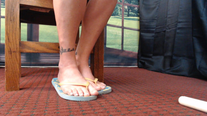 Abby Anna: Flipflops natural slap & slide