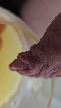 Macro Long Foreskin Piss