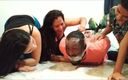 Selfgags femdom bondage: Stając się rajstopami z niewoli latina trio zabawką chłopca