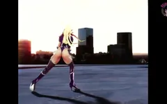 Sexy Oni MILF with Big Tits Dancing