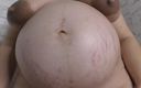 Milky Mari Exclusive: 9 månader gravid fru visar sin rakade fitta med en...