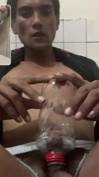 Ice Skating Bottle Masturbation