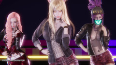 3D-Hentai Games: [mmd] Ive - Kicz Ahri Akali Seraphine Sexy Striptiz League of...