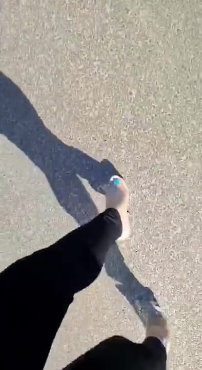 BadCat: Sexy legs walking in high heels
