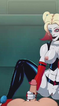 Harley Quinn succhia e cavalca il cazzo