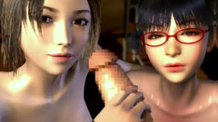 X Hentai: 幸运的家伙和两个美女大奶学生 - 成人动漫 3D 78