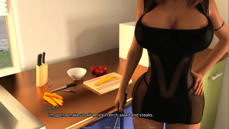 Dirty GamesXxX: Жаждущая моих гостей: зрелая милфа трахает молодого мужчину на кухне, раком, эпизод 23