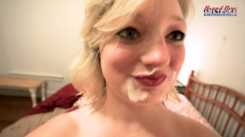 Brand New Amateurs: Short sassy BBW 18yo Faith rides cock with huge cum on...