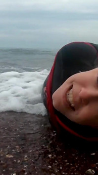 Hogtied in a Wetsuit - Rope Bondage Escape Challenge on the Beach