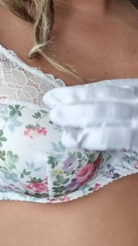 90s Vintage Flower Bra
