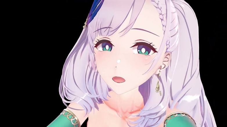 NSFWOtaku: Hololive - Pavolia Reine Hot &amp; Intimate Night Sex - 3D Hentai Animations