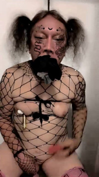 Sexy Trans Woman Getting Red Hot Masturbating
