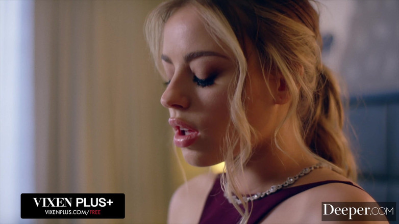 Deeper: Hlubší. Družička Anna Claire rozptyluje poskakujícího ženicha