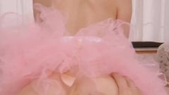 Redhead Ballerina Lina Joy Creampied in the Rehearsal Studio