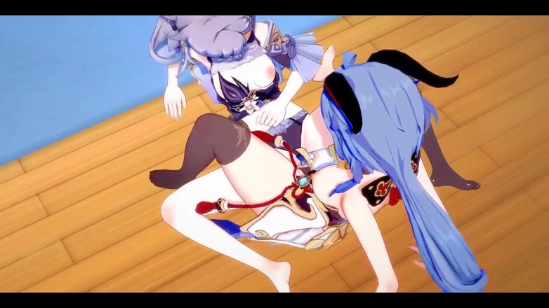 HentaiTubes: 原神 Hentai Yuri - 甘雨とケキンのレズビアンセックス - 日本のアジア系マンガアニメゲームポルノ