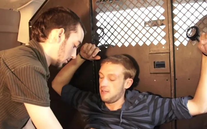 SEXUAL SIN GAY: Dick Swallows Scene-1 two Friends in Shackles Suck Each Other's...